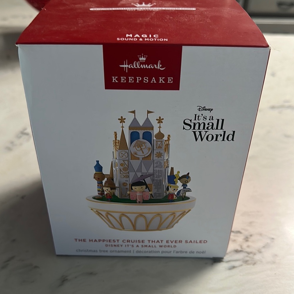 Hallmark Keepsake It's a Small World Ornament - Red and Gold